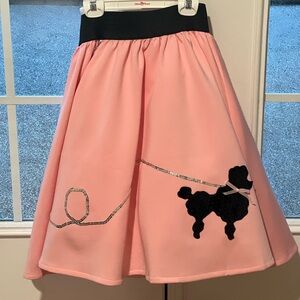 Pink Poodle Skirt with Accessories